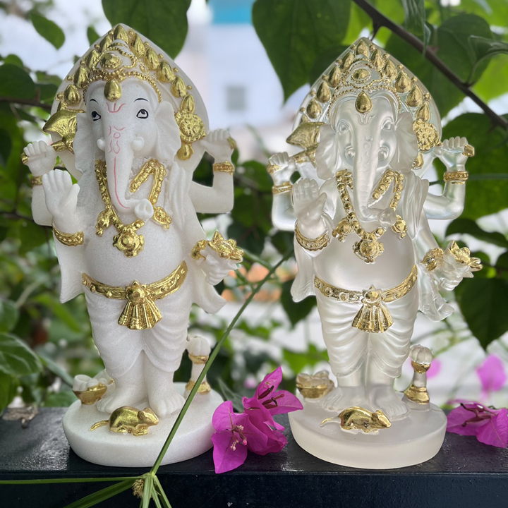 Tượng Phong Thủy Thần Voi Ganesha Ấn Độ -T0401