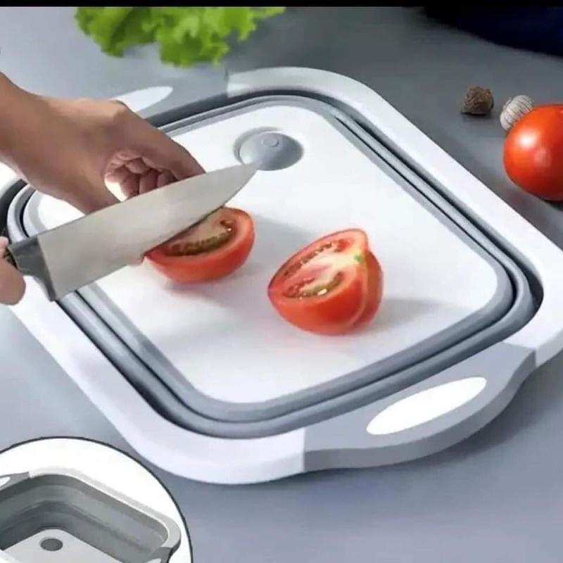 Bộ thớt kèm chậu gấp gọn