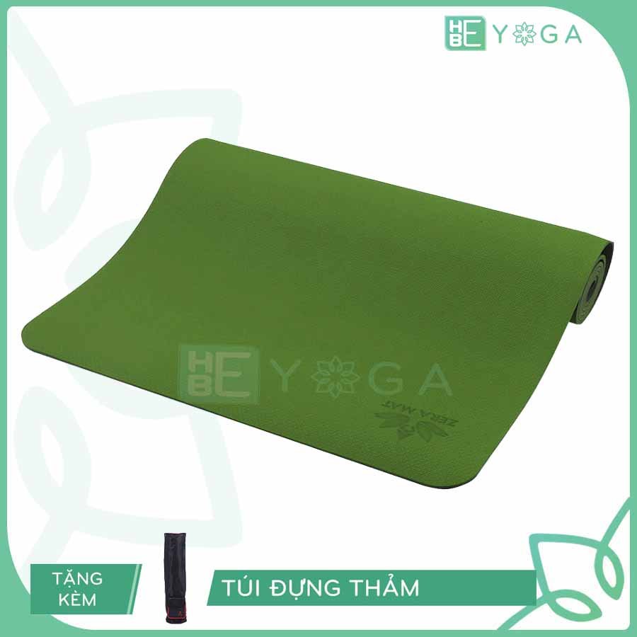 Thảm Tập Yoga TPE Hebeyoga Zera Mat 6mm 1 Lớp Kèm Túi