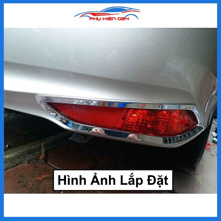 Ốp viền đèn gầm trước sau xe Vios 2019-2020 mạ Crom chống trầy trang trí làm đẹp xe