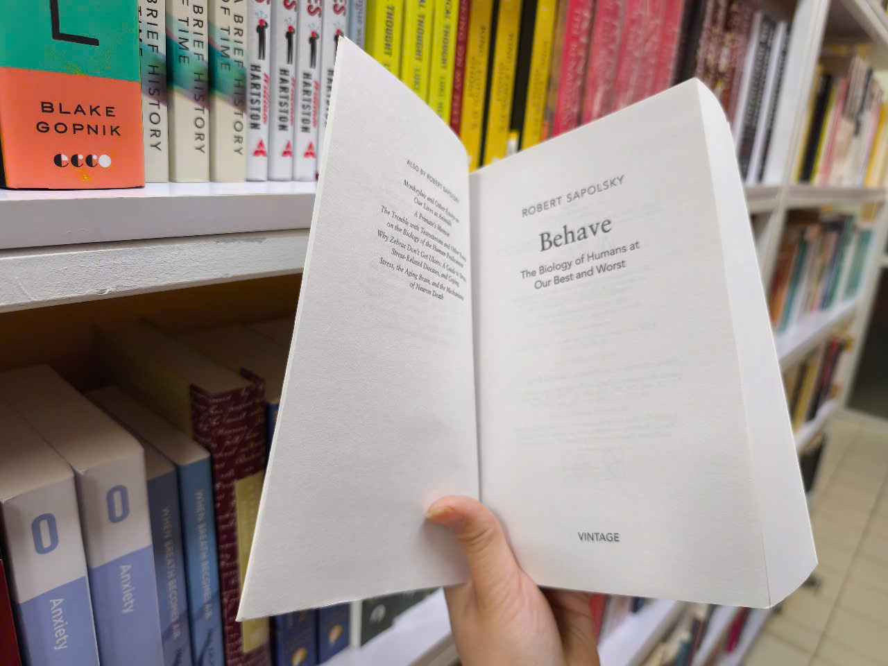 Sách - Behave by Robert Sapolsky - Sách tiếng anh, Bìa mềm