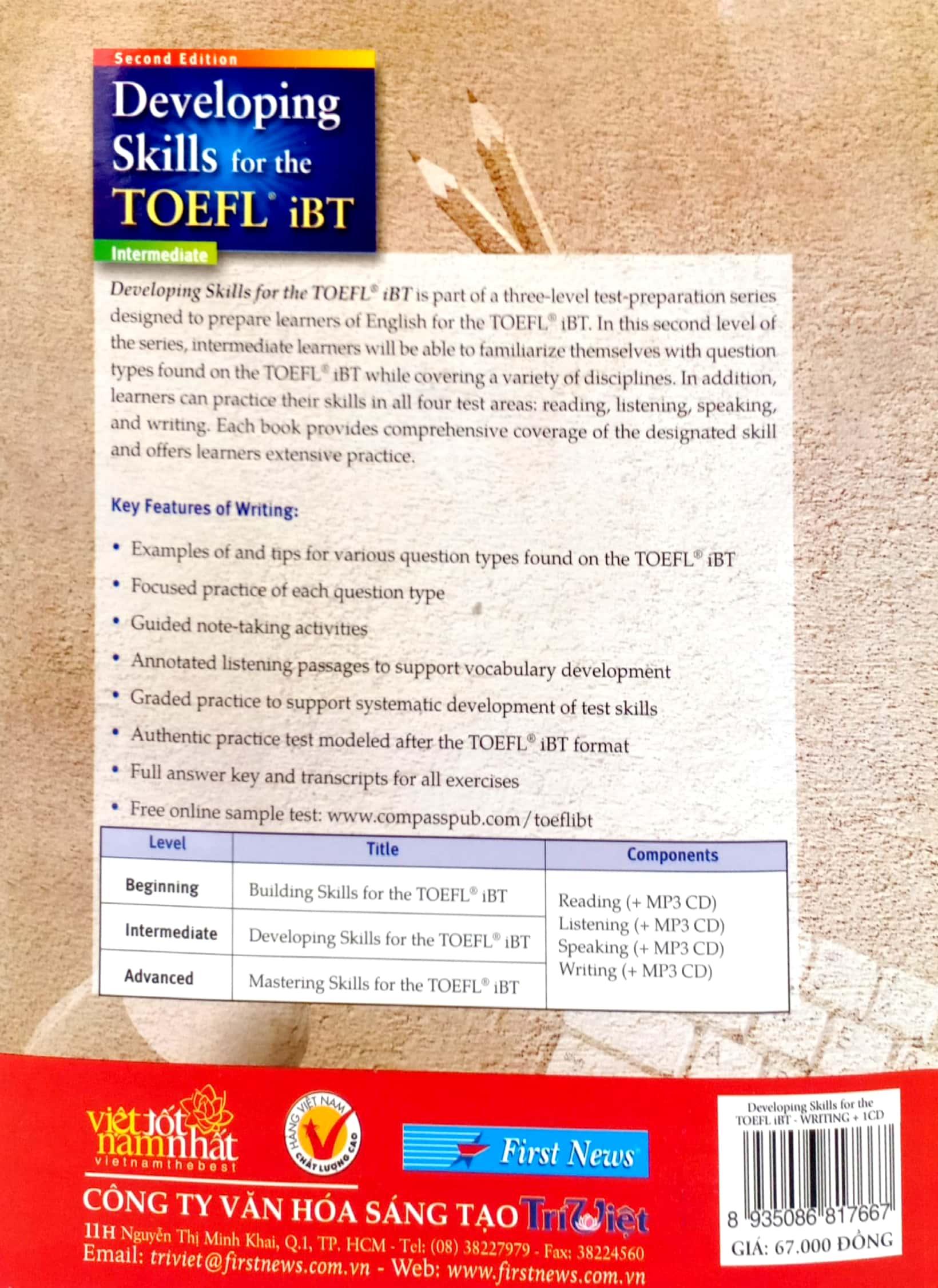 Developing Skills For The Toefl IBT - Writing - Kèm CD