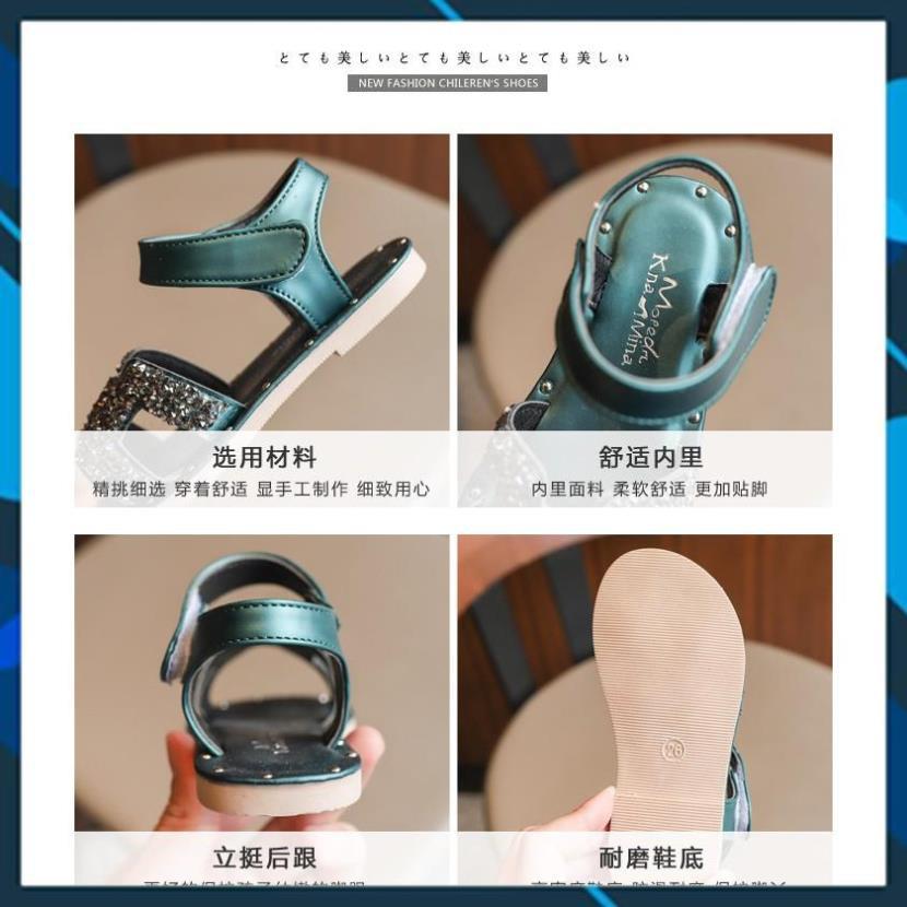 Sandal bé gái đính đá chữ H 20779 (size 26-35)