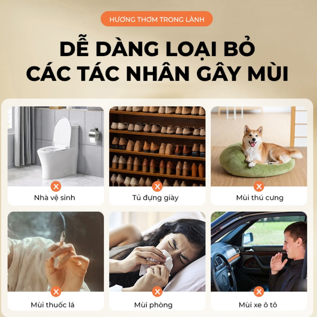 Lọ tỏa hương Loveseed hương thơm tự nhiên dễ chịu khử mùi sáp thơm phòng thế hệ mới 60 ngày - Dung tích 200m