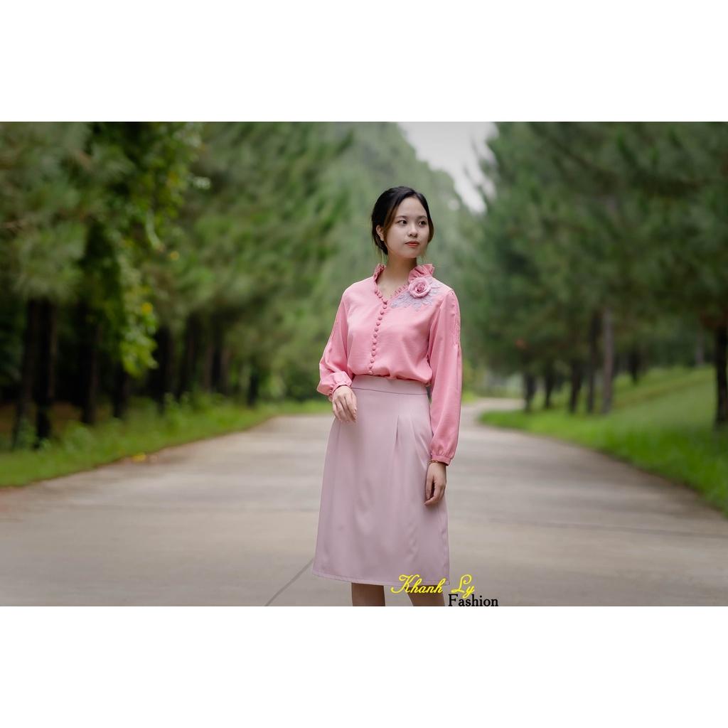 Áo Thiết Kế Lụa Cao Cấp Hoa Hồng Tằm