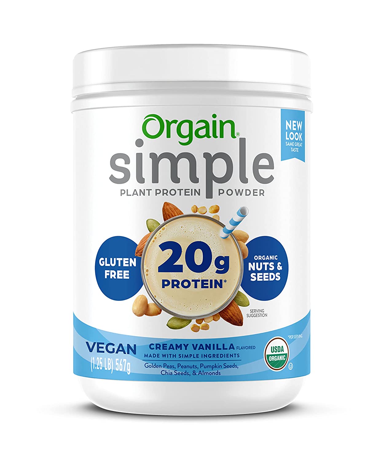 Bột đạm thực vật hữu cơ Simple Orgain Organic Plant Protein 567g