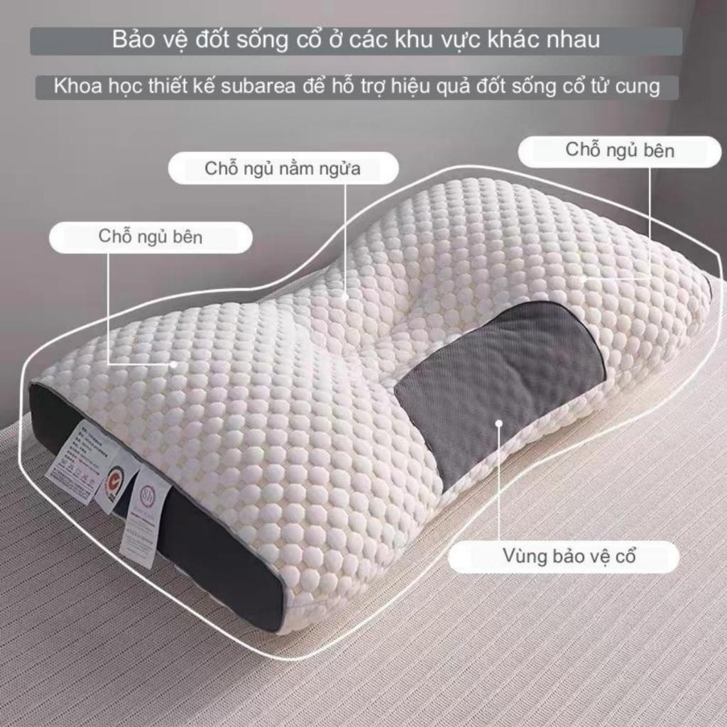 Gối ngủ chống mỏi cổ gối nằm ngủ massague cổ tạo giâc ngủ sâu