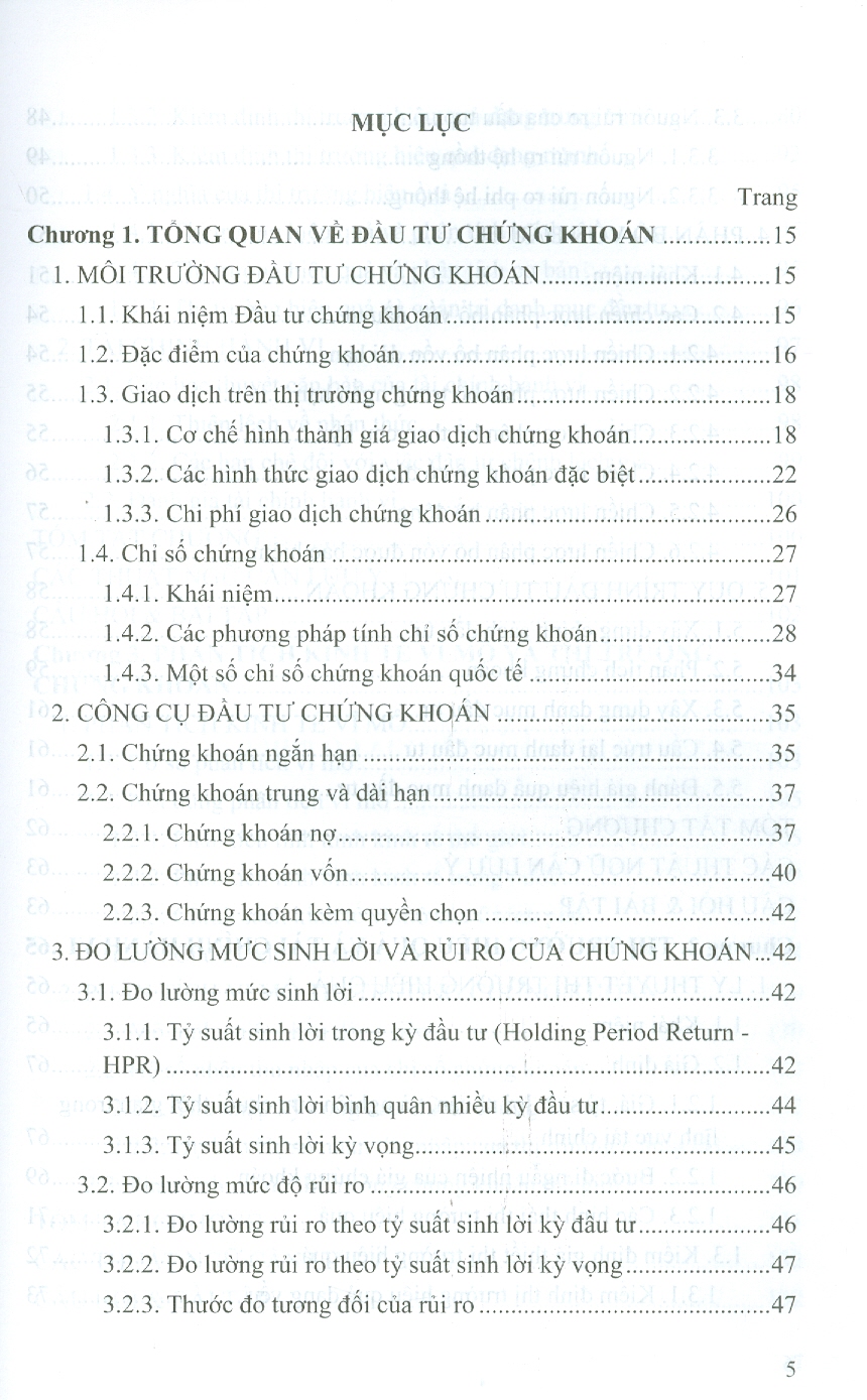 Giáo Trình Phân Tích Và Đầu Tư Chứng Khoán (Học viện Ngân Hàng)