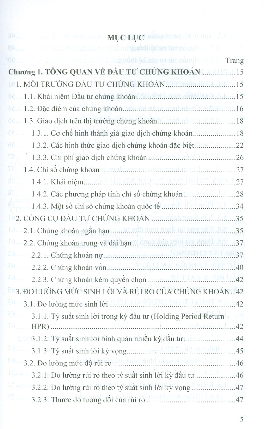 Giáo Trình Phân Tích Và Đầu Tư Chứng Khoán (Học viện Ngân Hàng)