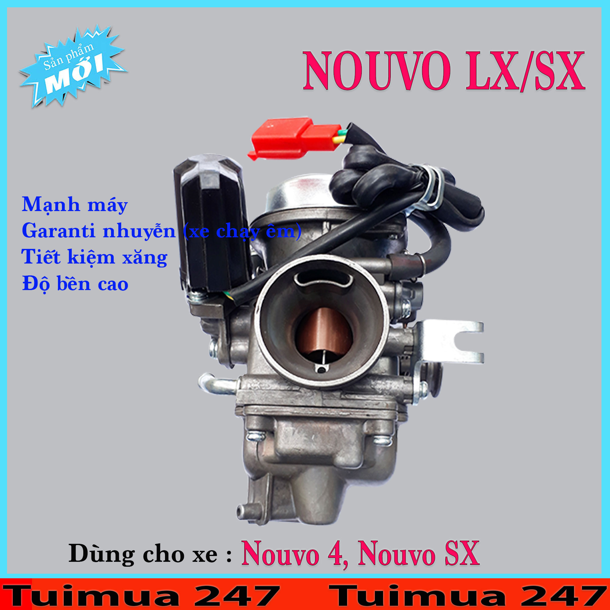 Bình Xăng Con (Bộ Chế Hòa Khí ) dành cho Yamaha Nouvo 4, Nouvo SX