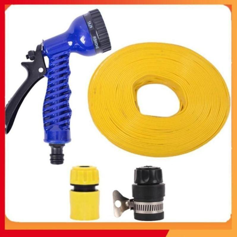 Bộ dây tăng áp 3 lần vòi xịt nước rửa xe, tưới cây loại 15m 206843