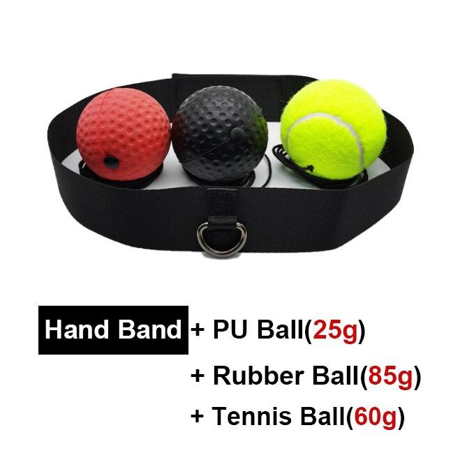 Boxing Reflex Ball Punching Ball Raising Speed Reaction Agility Hand Eye Training With Headband Gym Boxing Fitness Equipment