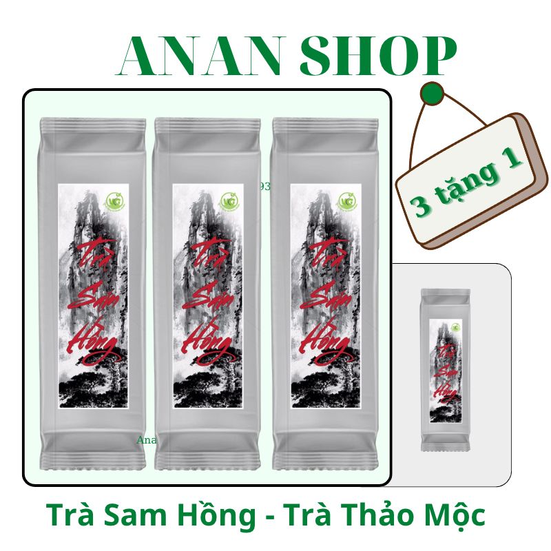 3 Trà Sam Hồng 500G - Tặng 1 Túi 200g - Trà thảo Mộc Sâm Hồng giúp thanh nhiệt , giải độc , điều hòa huyết áp