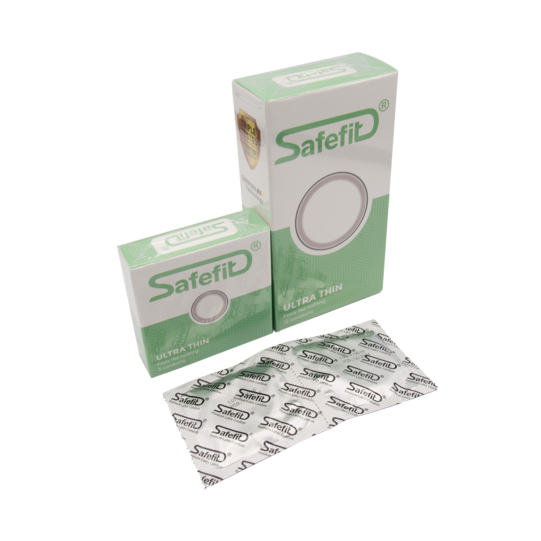 Bao cao su SAFEFIT Ultra thin siêu mỏng hộp 12 cái - Siêu mỏng, nhiều chất bôi trơn