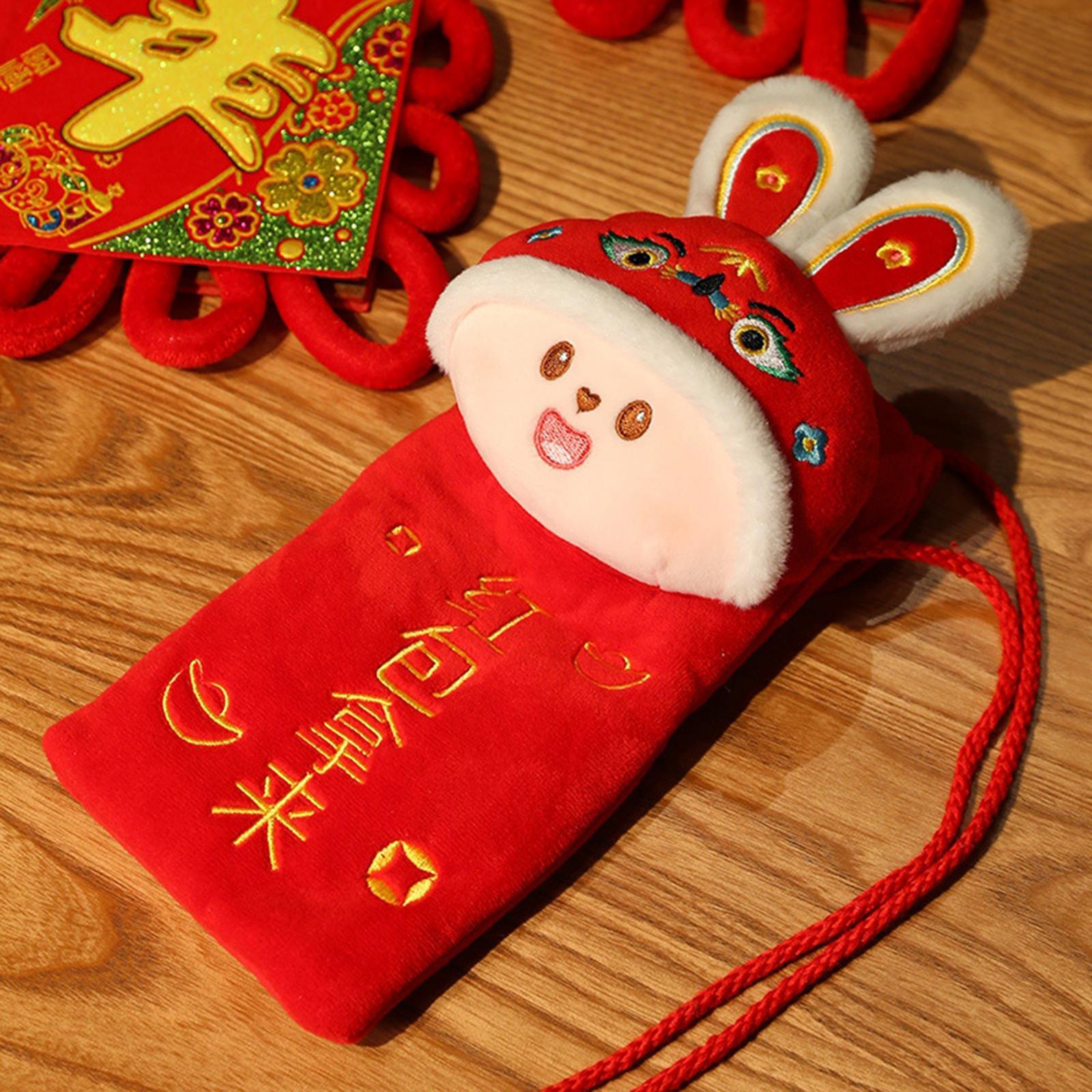 Red Pocket Lucky Money Pockets Women Purse Red Pocket for New Year Travel