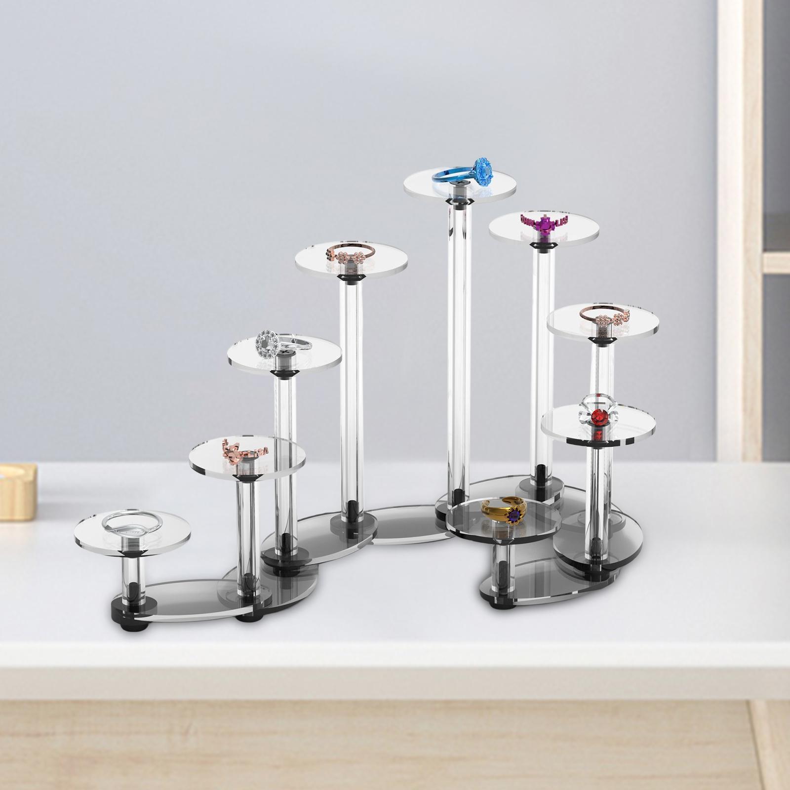 Acrylic Cupcake Display Stand Round Decorative for Birthday Party Decor