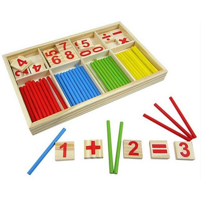 Bộ que tính học toán bằng gỗ giúp trẻ tăng khả năngsáng tạoLONG THÀNH CÁ CẢNH