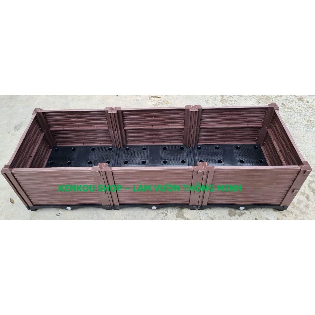 Chậu ghép thông minh 200 x 100 Việt Nam, chậu trồng rau, hoa, cây cảnh