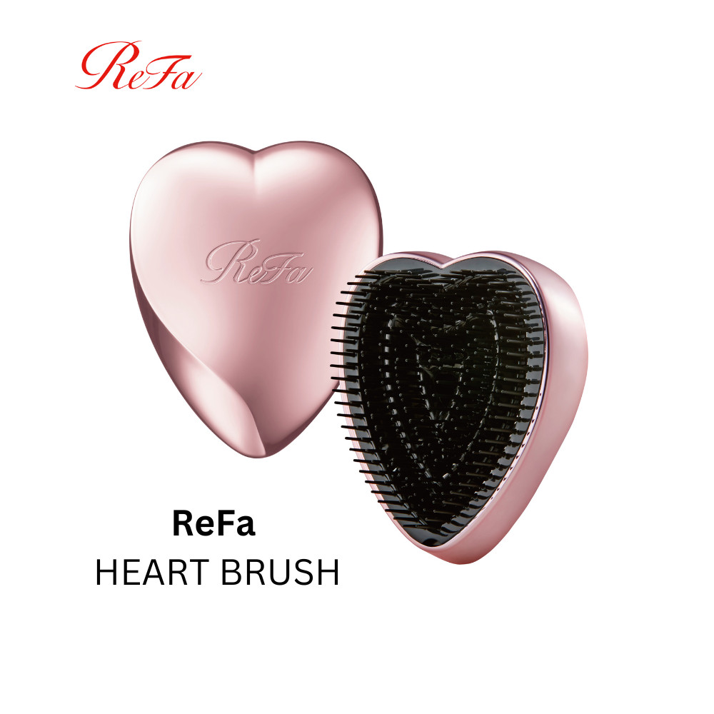 Lược gỡ rối tác động kép ReFa HEART BRUSH phiên bản màu