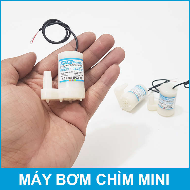 Máy bơm chìm mini 2.5V 6V 3W 100L Smartpumps JT-40-02