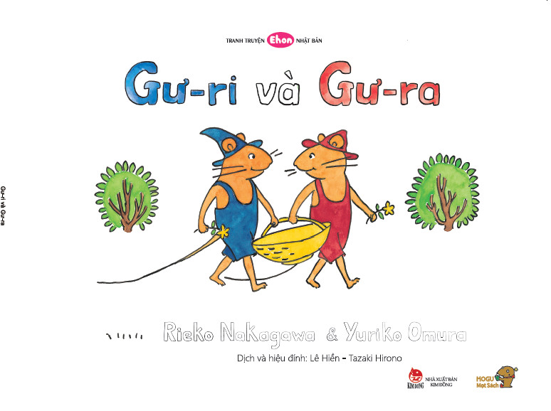 Combo 4 cuốn Tranh Truyện Ehon Chủ đề &quot;Nhà mình cùng vào bếp&quot; gồm : Gư-ri và Gư- ra, Gư-ri và Gư-ra đi dã ngoại, Tiệm Sushi Mèo, Đi thẳng đi thẳng