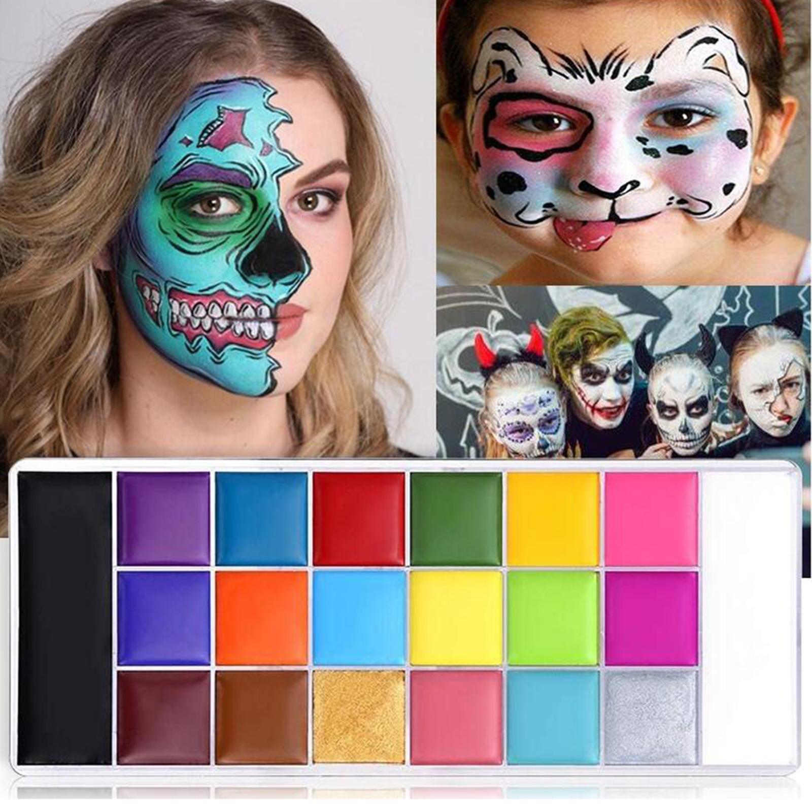 Face Body Paint Painting Palette Face Painting for Halloween Party Christmas