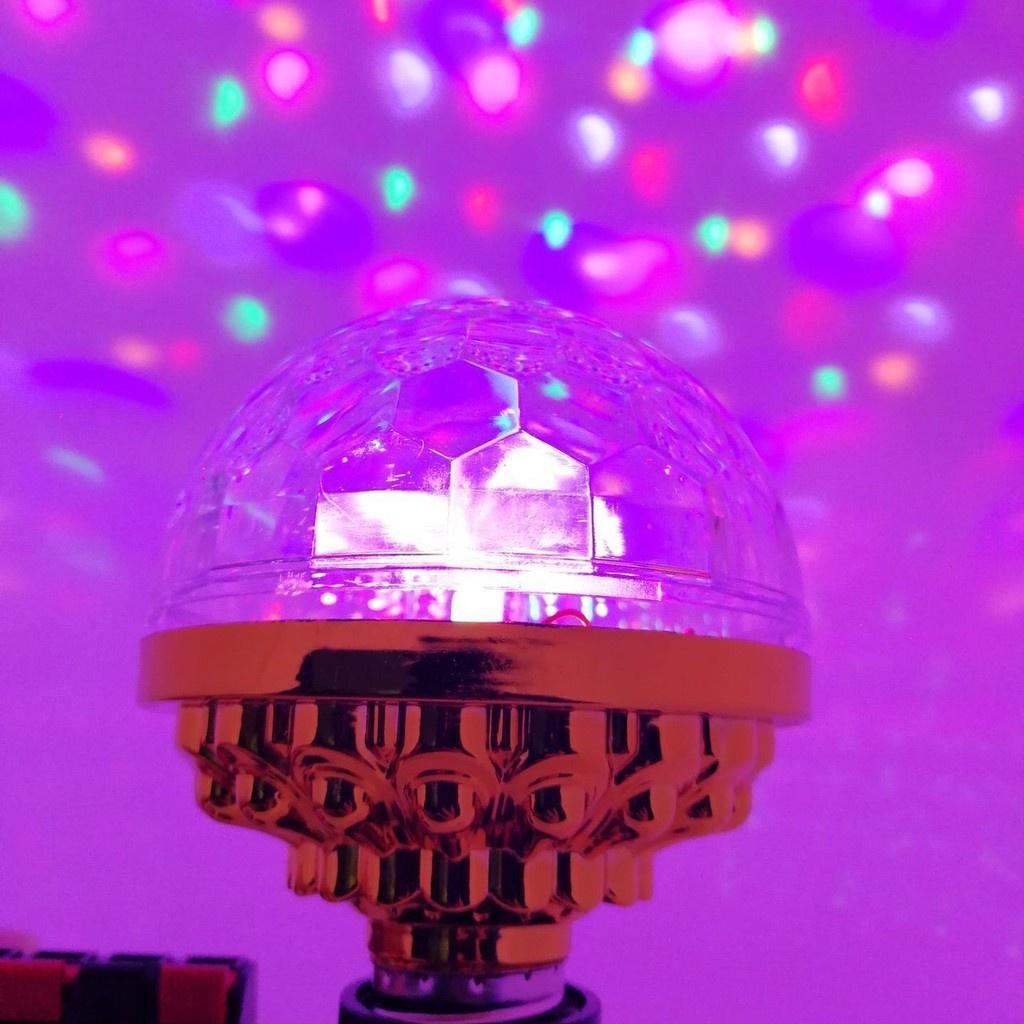 Đèn Led Xoay Trang Trí 7 Màu Cảm Ứng Xoay 360 Độ - Đèn Trang Trí Sân Khấu, Phòng Karaoke