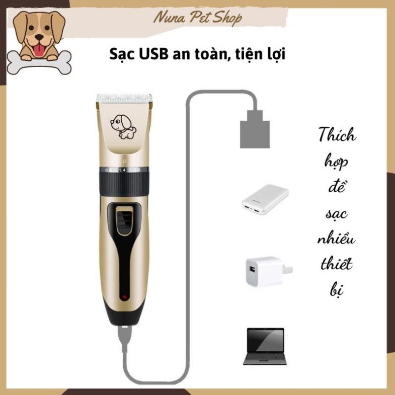 Bộ tông đơ cắt lông cho chó mèo Clipper cao cấp