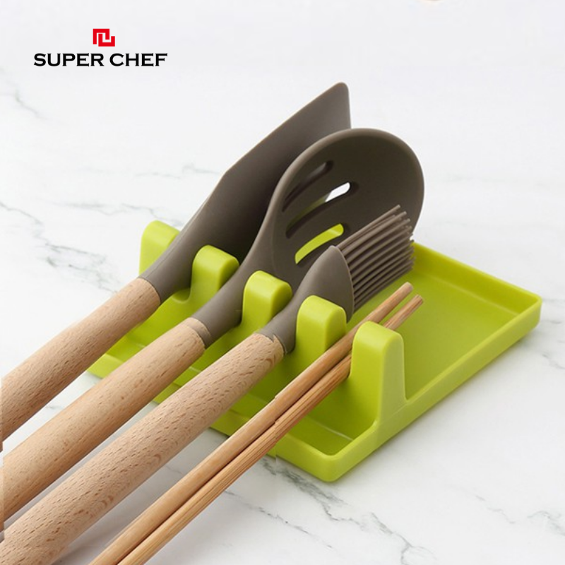 Khay nhựa Super Chef kê dụng cụ nấu ăn (muỗng, đũa, vung) Tiện dụng, An toàn