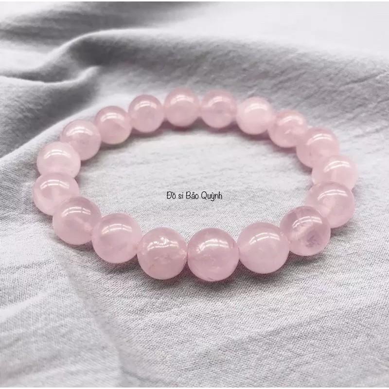 Vòng tay màu hồng, kiểu đơn giản, freesize