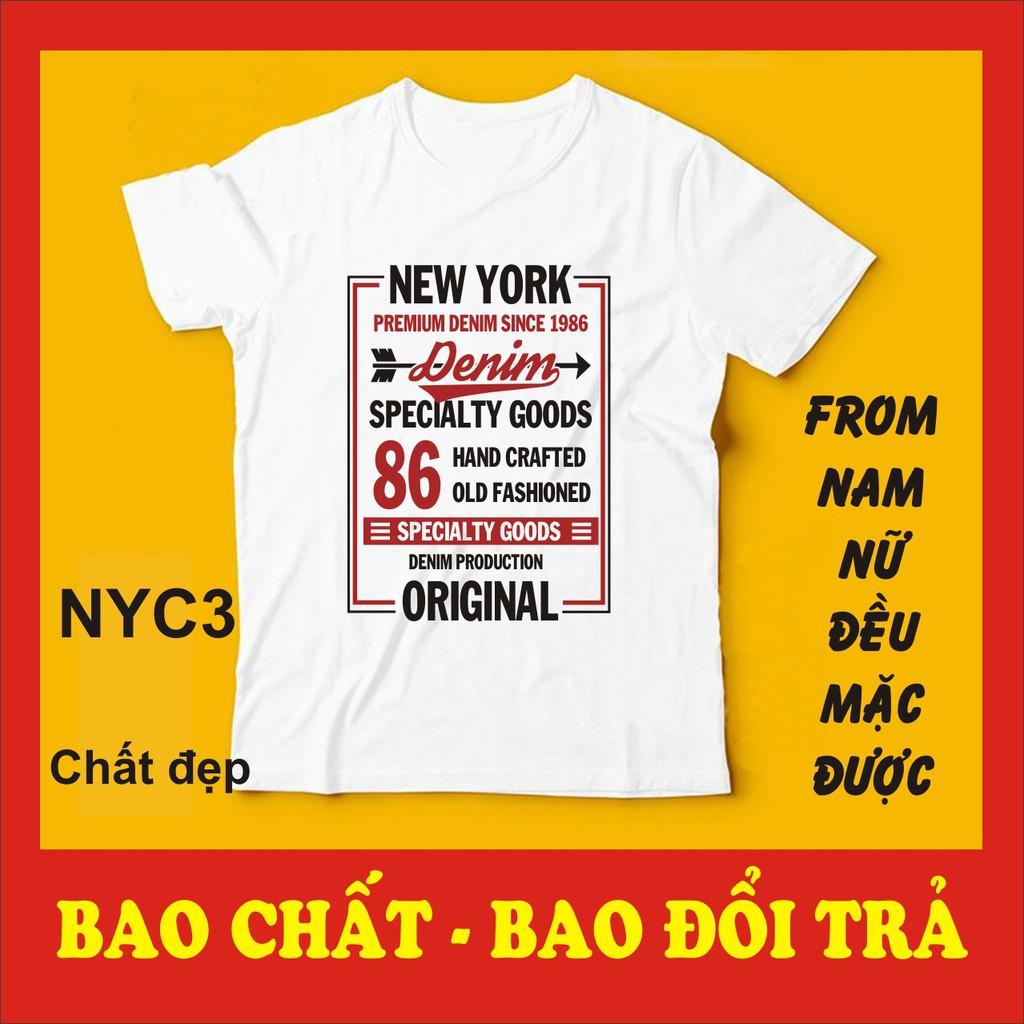 Áo thun nam NYC 4, , hot trend . bao chất bao đổi trả người yêu cũ