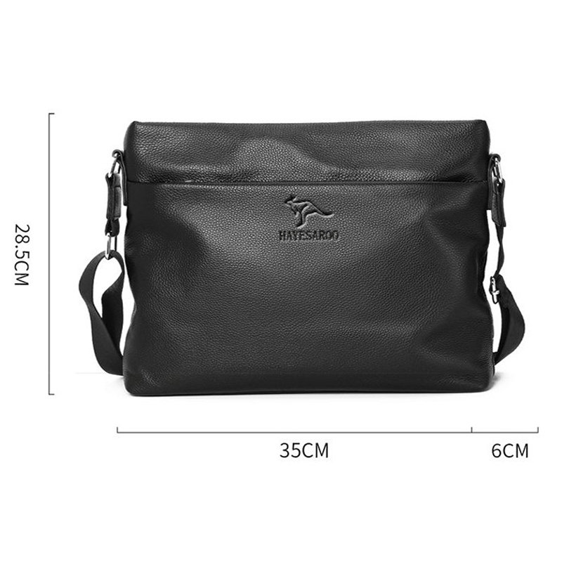 Túi đeo chéo nam DA BÒ THẬT - BEE GEE DCN9411