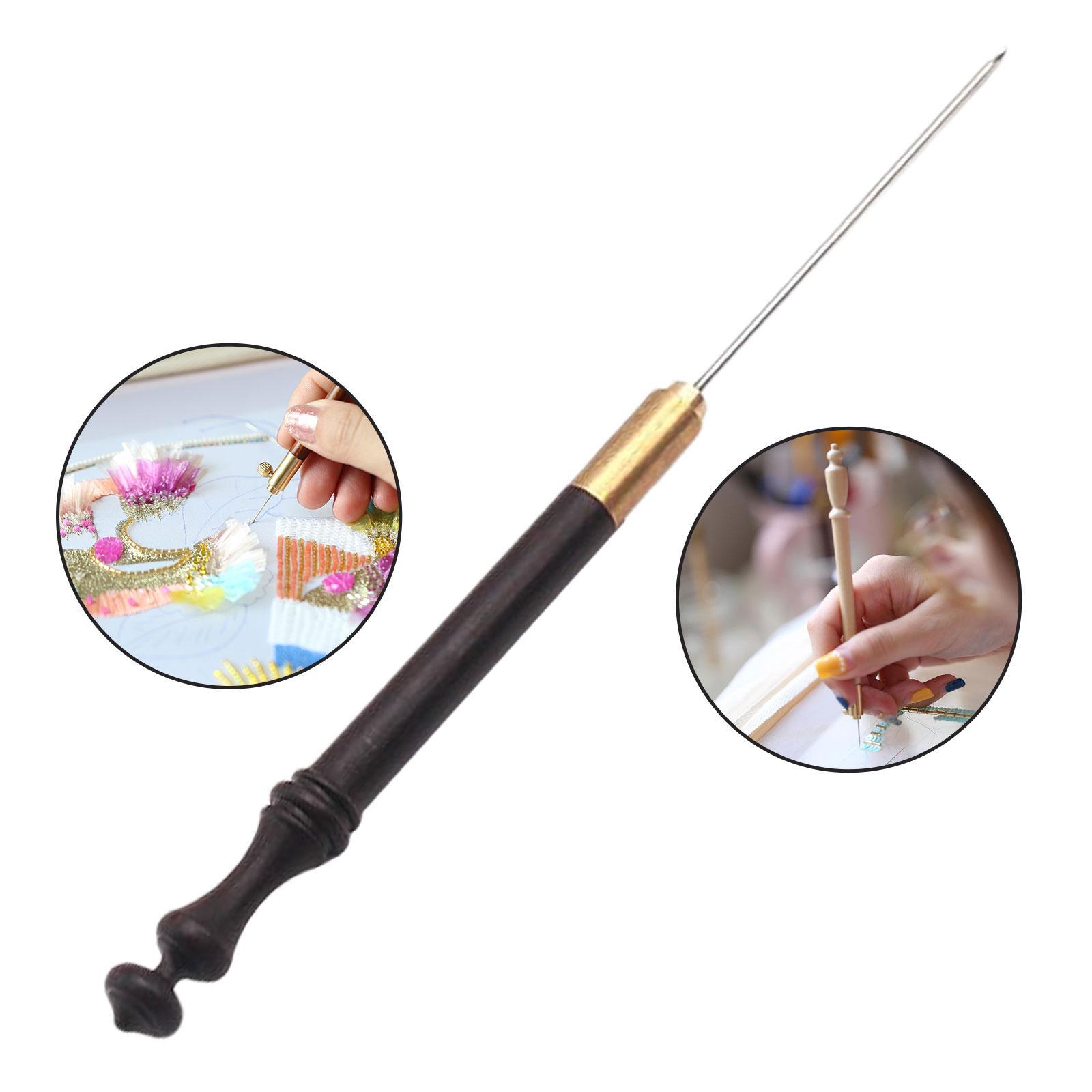 Hook with 1 Needle Embroidery Beading Needle Tools Sequin Beads Needle Set Crochet Tool Kit