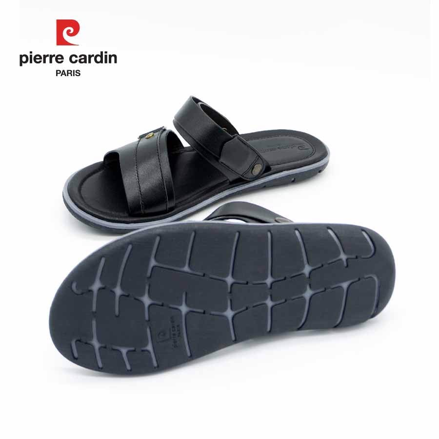 Sandal nam da bò thật Pierre Cardin PCMFWL 129, thiết kế có quai hậu, dễ mang, phù hợp với mùa hè, thoát hơi tốt