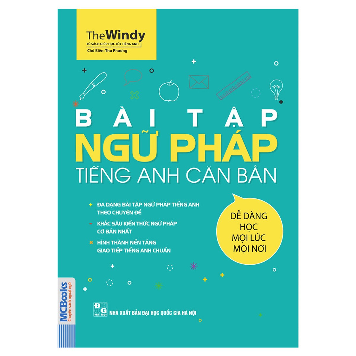 Combo Trọn Bộ Luyện Ngữ Pháp Tiếng Anh Phiên Bản ChiBi ( Basic English Gramma In Use: Ngữ Pháp Tiếng Anh Căn Bản + Bài Tập Ngữ Pháp Tiếng Anh Căn Bản ) tặng kèm bookmark