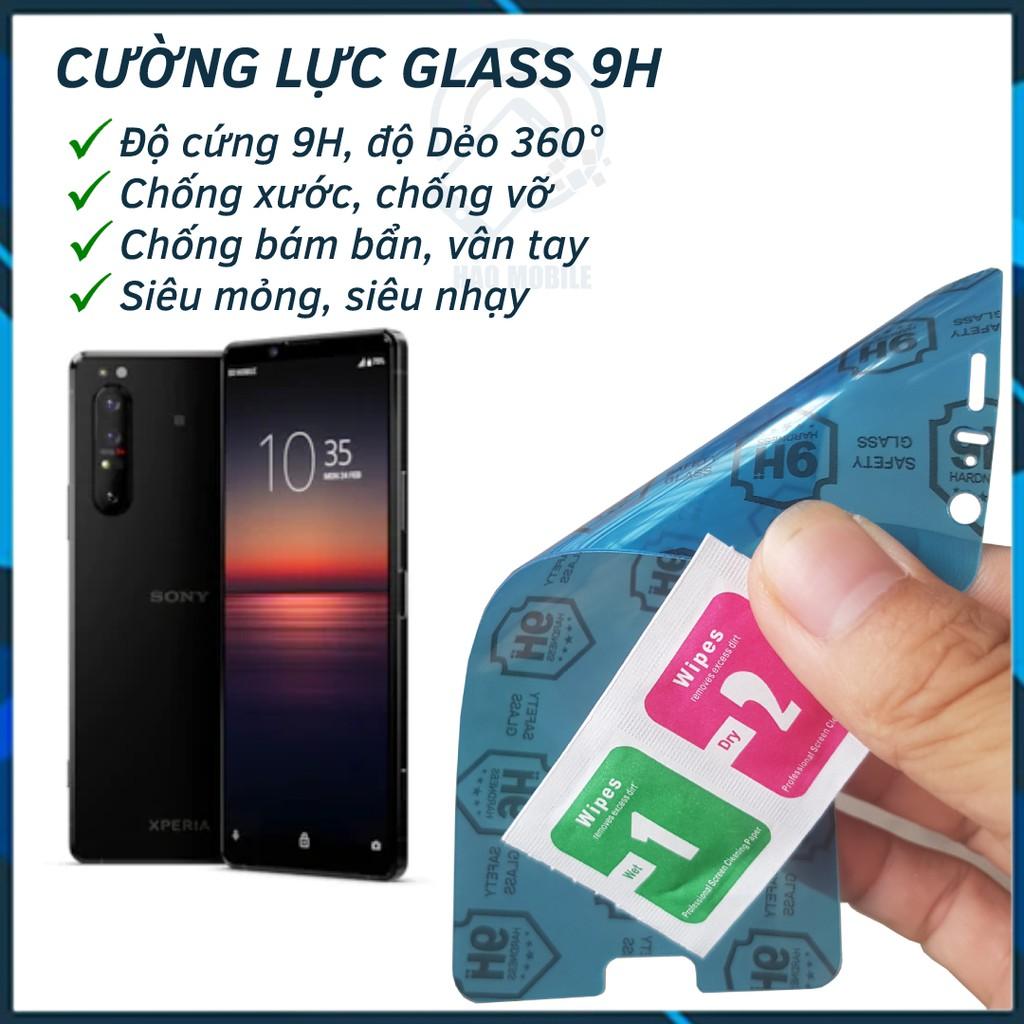 Dán cường lực dẻo nano trước, sau, camera dành cho Sony Xperia 1 Mark II