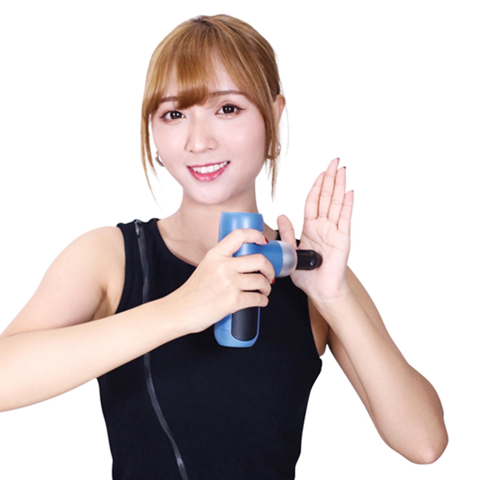 Máy mát xa cầm tay 4 mức cường độ với 4 đèn báo giảm căng thẳng