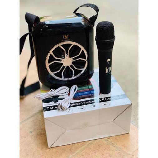 Loa bluetooth xách tay Ys A20 phát nhạc zing, youtube - hát karaoke kèm micro không dây - kiểu dáng độc lạ