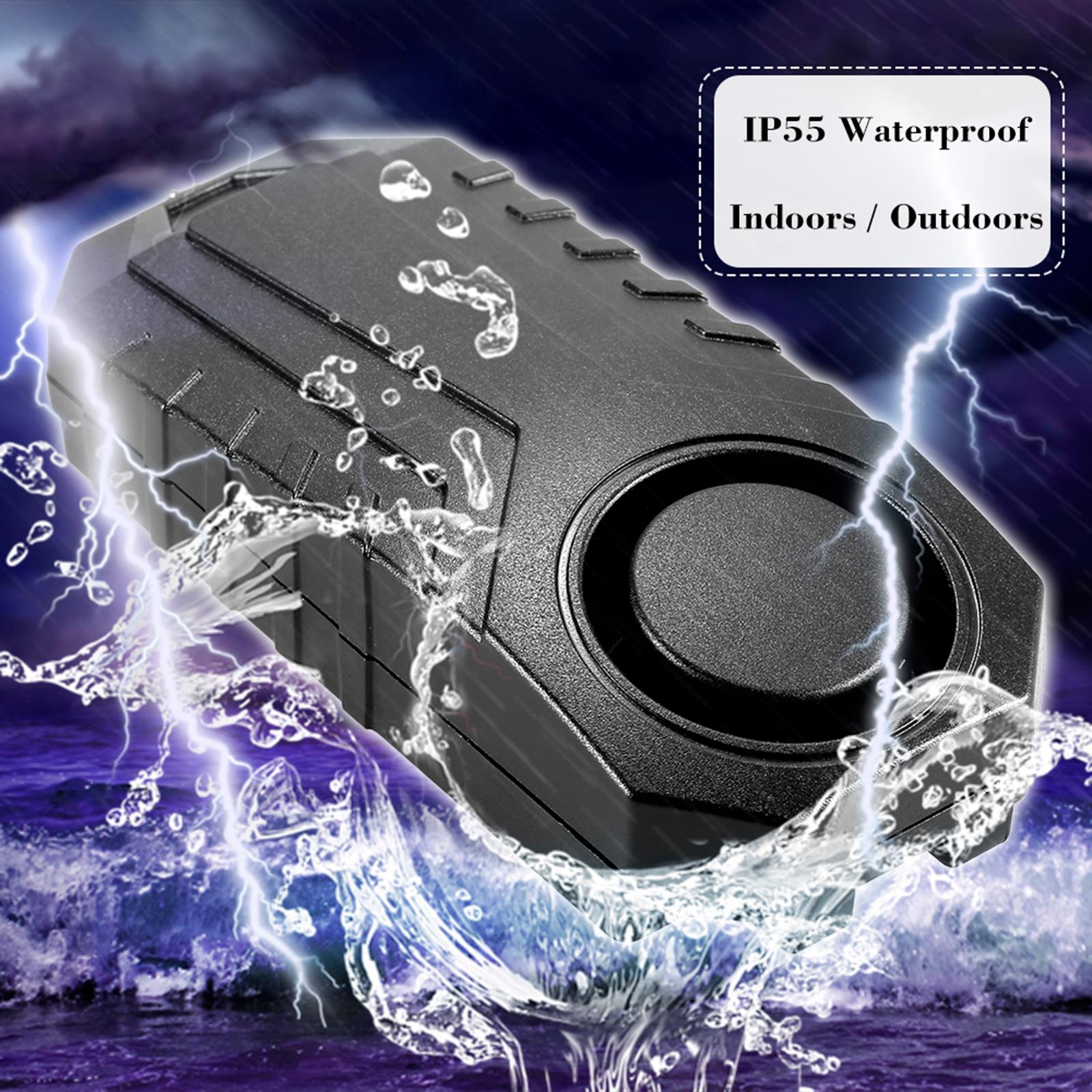 Bicycle/ Electric Tricycle/ Door/ Window Vibration Alarm Intelligent Anti-theft Alarm Wireless Remote Control Alarm Supper Loud Waterproof Adjustable Sensitivity