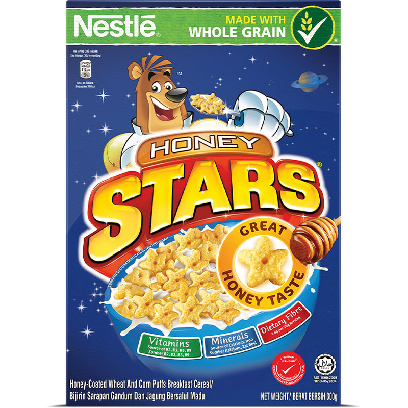 Combo 2 ngũ cốc ăn sáng Honey Stars (Hộp 300g) [Tặng hộp đựng đa năng]