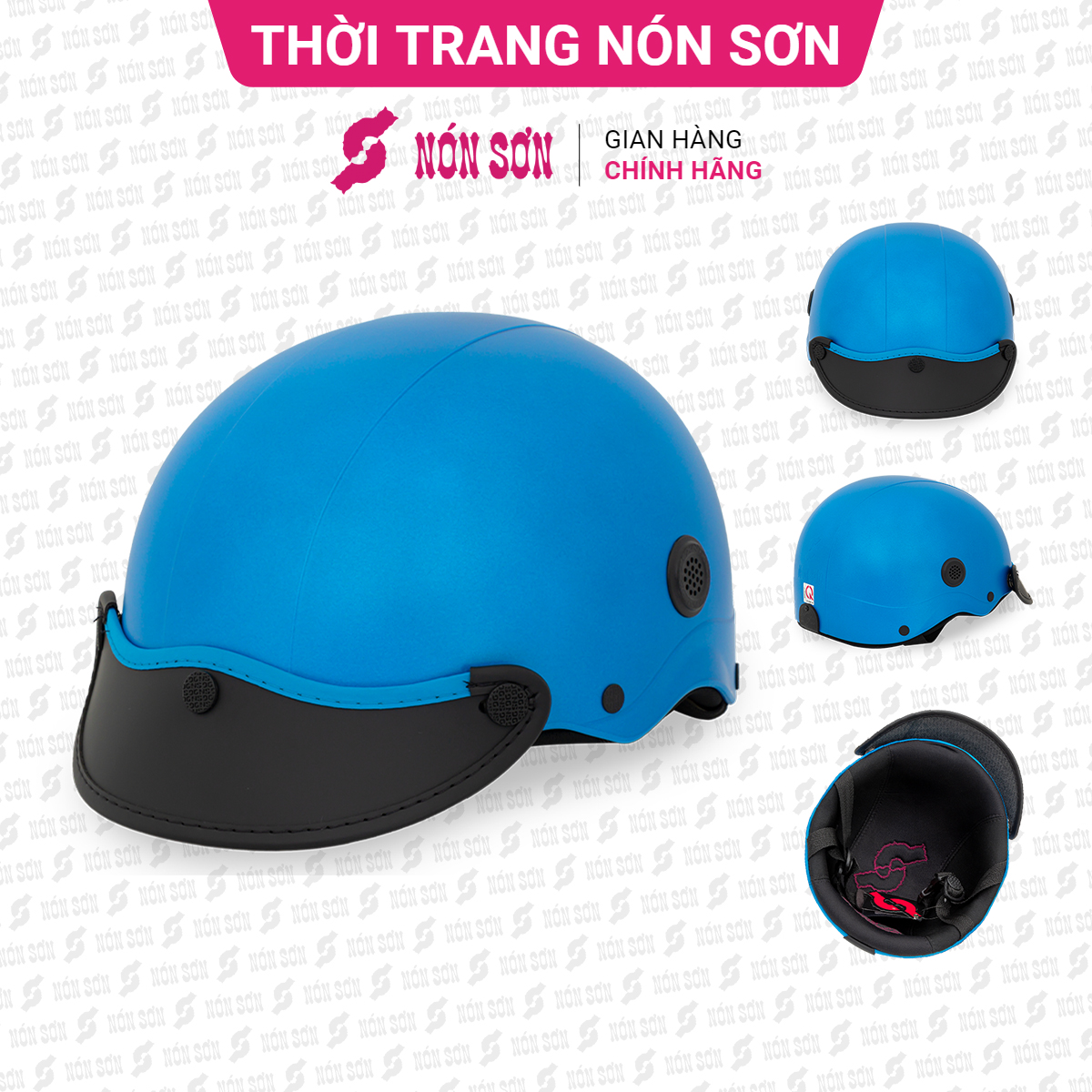 Mũ bảo hiểm lỗ thông gió NÓN SƠN chính hãng A-XH-499