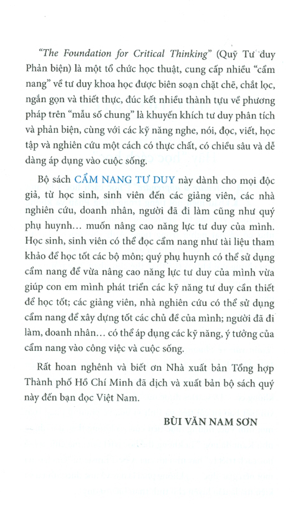 Cẩm Nang Tư Duy Đạo Đức