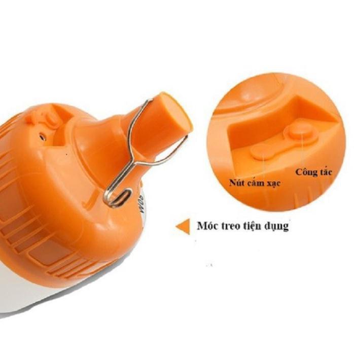 Bóng đèn tích điện T2K Shop 6-8h loại 30w sạc tích điện có móc treo