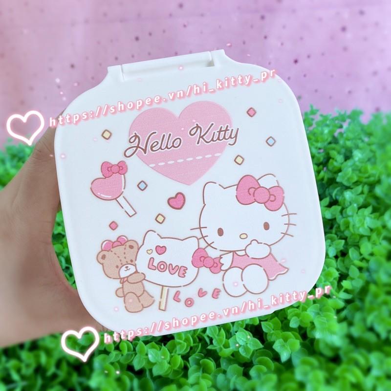 Hộp đựng mini để bàn Hello Kitty nắp lật