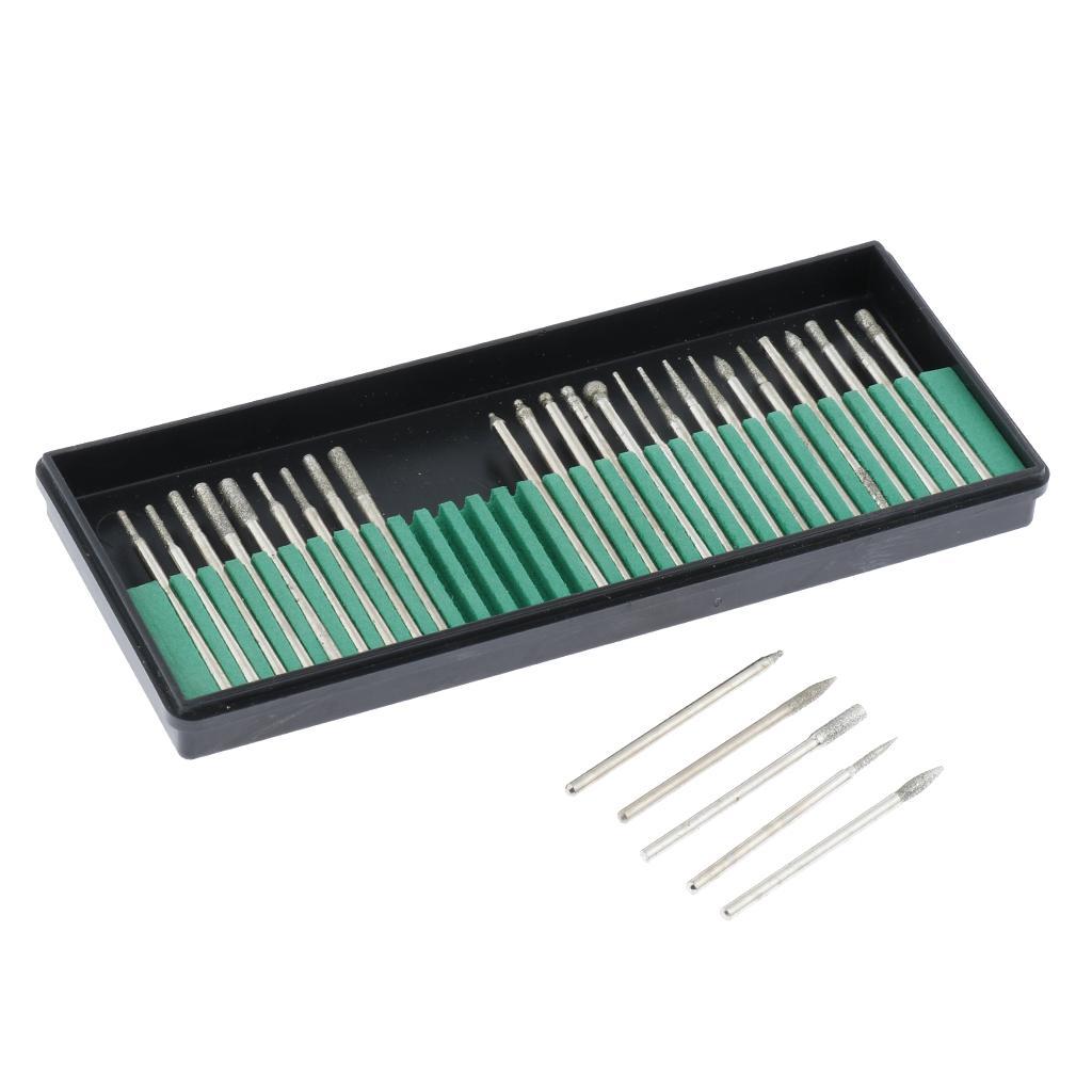 30pcs Round / Flat Scraper Diamond Set For Detail Work