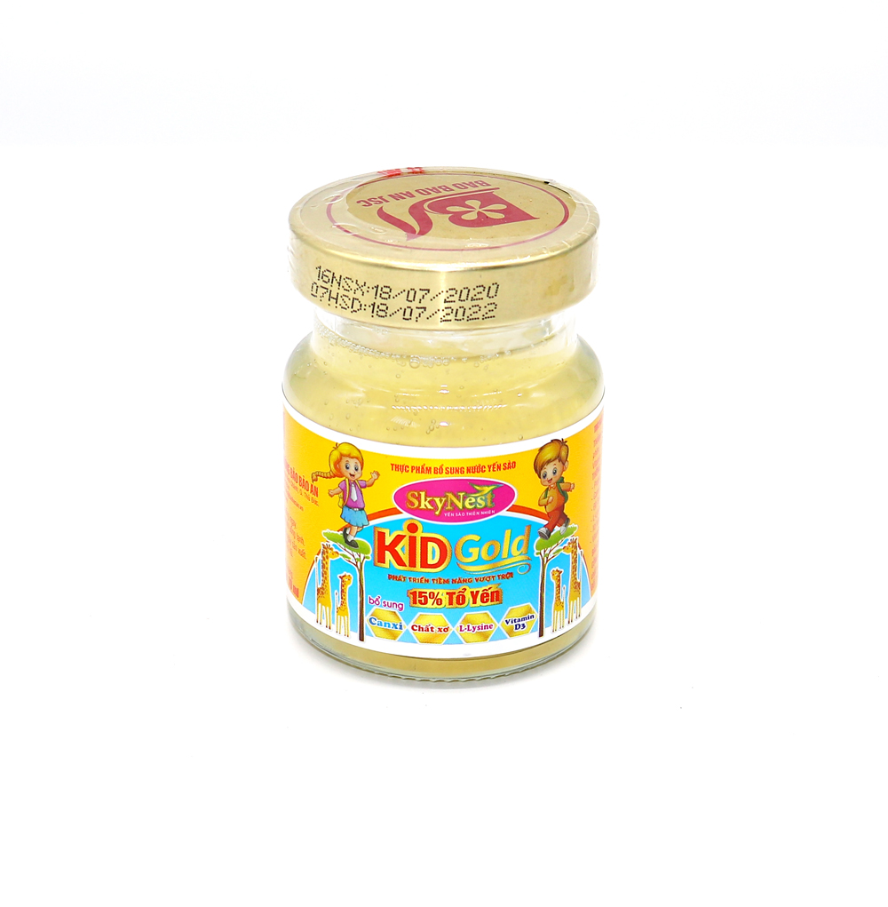 Nước yến sào SkyNest Kid Gold 15% Tổ yến - Thực phẩm bổ sung cho trẻ nhỏ - lọ 70m