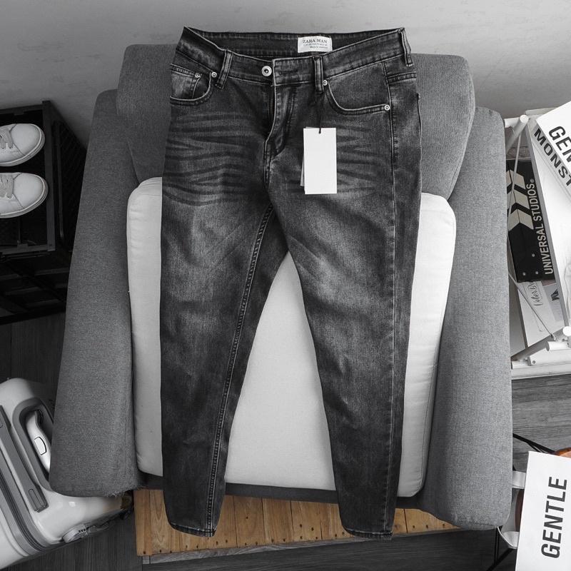Quần jean nam big size cao cấp ôm dáng size đại màu đen (có size trên 90kg)