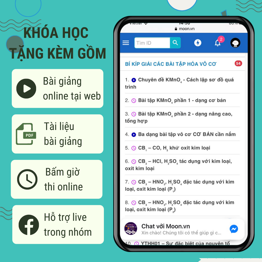 Bộ 4 quyển sách ID môn Hóa luyện thi THPT Quốc gia.