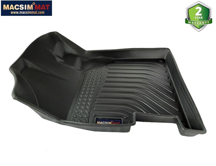 Thảm lót sàn xe Honda Brio 2018- nay Nhãn hiệu Macsim chất liệu nhựa TPV cao cấp màu đen