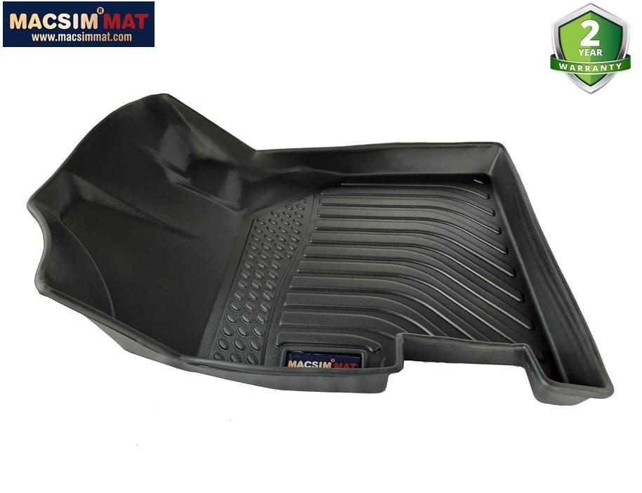 Hình ảnh Thảm lót sàn xe Honda Brio 2018-2021 Nhãn hiệu Macsim chất liệu nhựa TPV cao cấp màu đen
